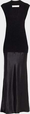CHRISTOPHER ESBER Cashmere & Silk Combo Dress