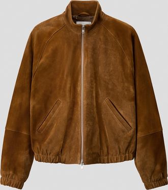 H&M Jacke aus Veloursleder - Beige