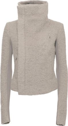 Rick Owens Classic Biker - Dames - Zomerjassen - Grijs - S - Katoen - Jassen