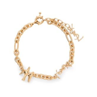 Saint Laurent Cassandre Armband - Heren - Armbanden - Geel - M - Accessoires