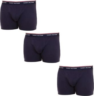 Tommy Hilfiger 3-Pack Boxershorts- Elastische Tailleband - Heren - Onderbroek - Blauw - S - Katoen - Ondergoed