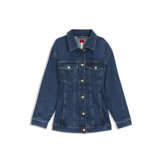 HUGO BOSS Slim-fit hourglass denim jacket in Japanese cotton