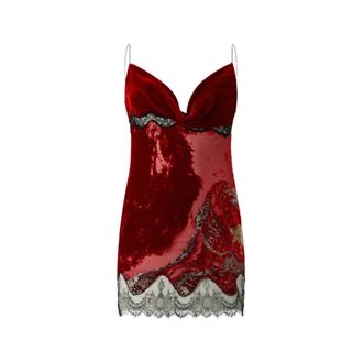 Roberto Cavalli Party Dresses, female, Red, Size: 2XS Vwt135Vl066 Mini Dress