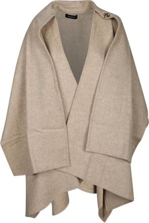 Fabiana Filippi Cappa con sciarpa - - Jackets - Donna - Beige - ONE SIZE