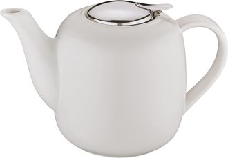 K&uuml;chenprofi Tetera Kuchenprofi London Con Infusor, Cer&aacute;mica/acero Inoxidable, 1,5 L, Blanca