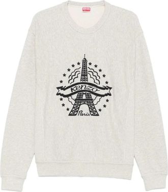 Kenzo Sweater - Heren - Sweatshirts - Beige - L - Katoen - Hoodies & sweatvesten