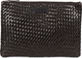 Howard London Braided Laptop Sleeve John - Heren - Laptoptassen - Zwart - ONE Size - Leer - Tassen