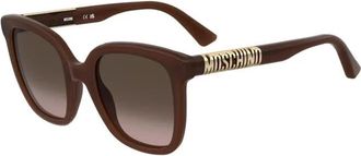 Moschino Brown Shaded Square Ladies Sunglasses MOS178/S 009Q/HA 52