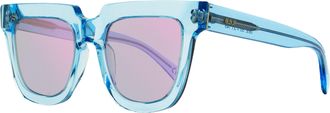 Retro Superfuture Womens Rounded Sunglasses Modo 0EE Light Blue 53mm