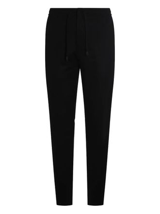 Canali drawstring-waist track pants - Black