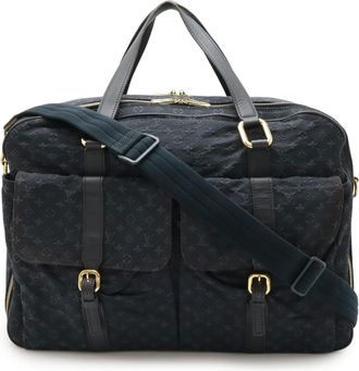 Louis Vuitton Monogram Mini Tst Blue Canvas Leather Boston Bag (Pre-Owned)