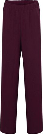 &Co Woman Broeken, Dames, Paars, L, Polyester, Wide Broeken
