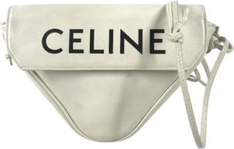 Celine Pre-owned Vintage Pochette Schoudertas - unisex - Vintage Schoudertas - Wit - ONE Size - Leer - Vintage