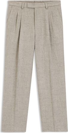 BOSS Micro-patterned trousers in an oversized-fit