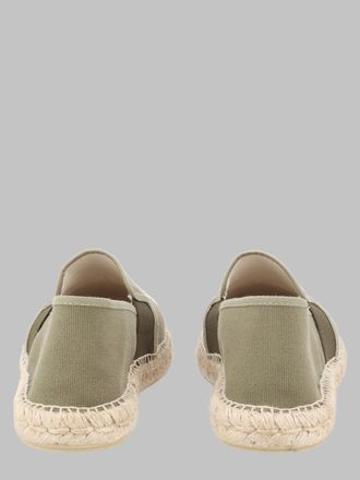 Kenzo Embroidered Logo Cotton Espadrille - Green