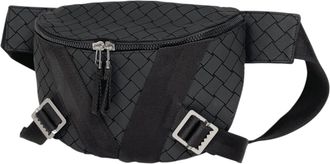 Bottega Veneta Black Leather Fanny Pack Pouch (Pre-Owned)