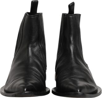 Dolce & Gabbana Black Chelsea Men Short Ankle Boots Mens Shoes