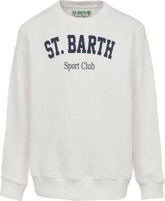 MC2 Saint Barth logo-print round-neck sweatshirt - Neutrals