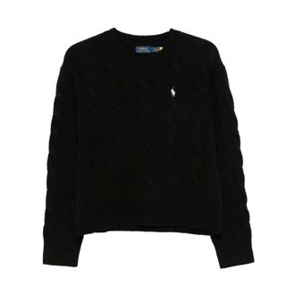 Polo Ralph Lauren Jersey de punto trenzado - Knitwear - Mujer - Negro - S