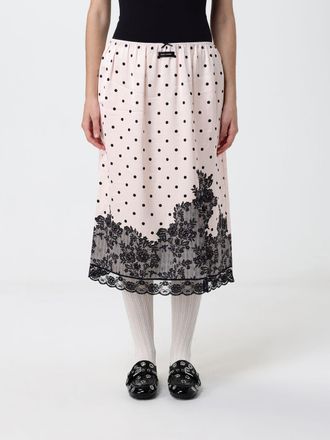 Marc Jacobs Gonna a pois con inserti in pizzo