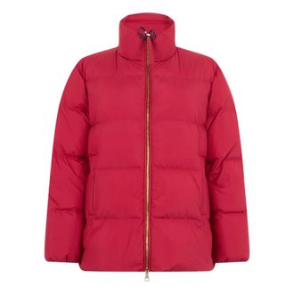 Moncler Chaqueta Corta de Plumas Vivantesse - Jackets - Mujer - Rojo - M