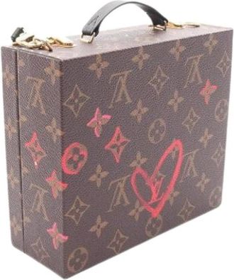Louis Vuitton Pre-owned Monogram Handbag - Dames - Vintage Handtas - Bruin - ONE Size - Leer - Vintage