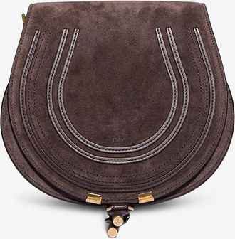 Chlo&eacute; Umh&auml;ngetasche aus Wild- und Glattleder Marcie Saddle