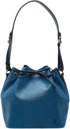 Louis Vuitton Tweedehands leren Louis Vuitton tassen - Dames - Vintage Tas - Blauw - ONE Size - Vintage