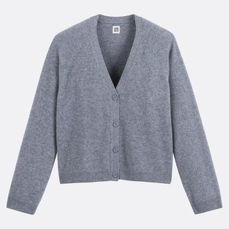 La Redoute Collections Fijn kasjmier gebreid vest met knopen