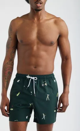 MAVRANS Fun & Games Swim Trunks in Green at Nordstrom, Size Xx-Large