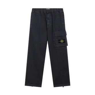 Stone Island Broeken, Heren, Blauw, W32, Pantalone
