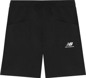 New Balance Essentials Basic Shorts Asia Sizing Black White AMS22378-BK