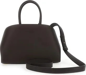 Ferragamo Womens Shoulder Bag Hug Small Brown Calf Leather Handbags Hand
