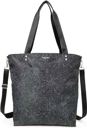 Baggallini Womens Large Carryall Weekender Tote Bag with Crossbody Strap