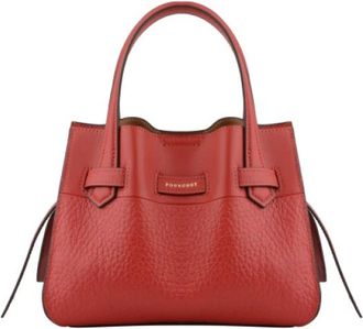 Pourchet Blossom Handtas - Dames - Handtassen - Rood - ONE Size - Leer - Tassen