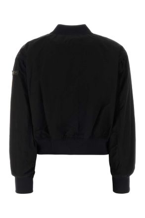 Tatras Womens Black Nylon Ottamota Bomber Jacket Exterior: Giubbini
