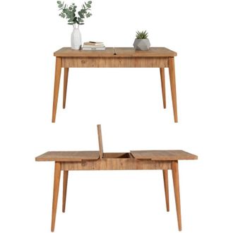 Dmora Tavolo Allungabile Dschubba, Allungabile, 8 Posti, 80x165x75h cm Marrone Quercia