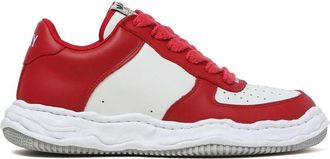 Miharayasuhiro Wayne low-top sneakers - unisex - Leather/Fabric/Rubber - 41 - Red