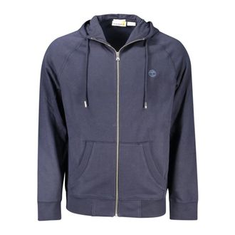 Timberland Blauwe Sweatshirt met Lange Mouwen en Rits - Heren - Vesten met rits - Blauw - S - Hoodies & sweatvesten