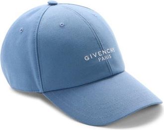 Givenchy Embroidered Logo Adjustable Baseball Cap in Military Blue at Nordstrom