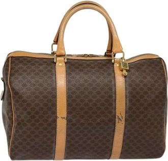 Celine Pre-owned Vintage Duffle Bag - unisex - Vintage Weekendtas - Bruin - ONE Size - Leer - Vintage
