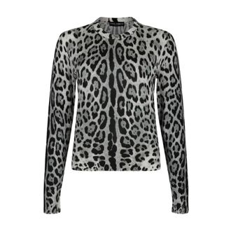 Dolce & Gabbana Dames, Truien, Grijs, Maat: L