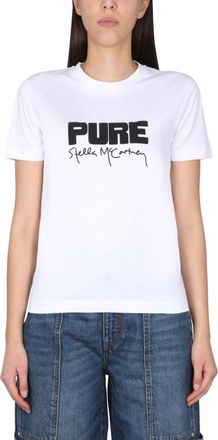 Stella McCartney White Graphic Crew Neck T-Shirt