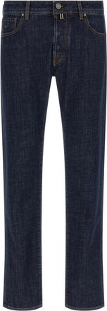 Jacob Cohen Blue Slim Mid Rise Jeans