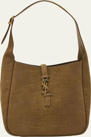 Saint Laurent Le 5 A 7 Small Lizard-Embossed Shoulder Bag