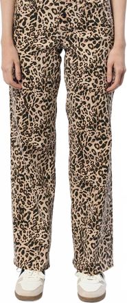 Dear John Denim Leopard Straight Leg Jean In Multi