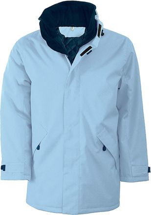 Kariban Quilted Parka - Sky Blue, XXL, Men