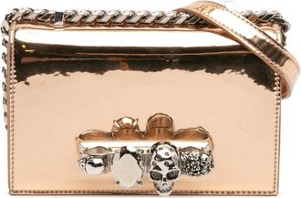 Alexander McQueen Pre-owned Cross Body Bags, female, Yellow, Size: ONE SIZE Pre-owned Jeweled Knuckle Duster Bag