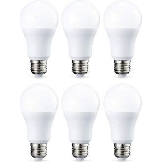 OEM Paquete De 6 Bombillas Led, Casquillo E27, 10 W (equivalente A 75 W), Luz Blanca C&aacute;lida, No Regulables