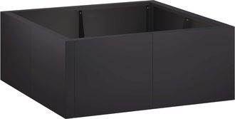 vidaXL Muro De Contenci&oacute;n 4 Uds. 100 X 100 X 30 Cm Acero Negro Vidaxl